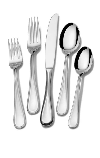 Mikasa Bravo 101-Piece 18/10 Stainless Steel Flatware Set, Service for 12