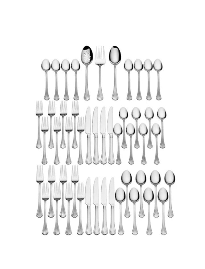 International silver Cascade 51 Pc Flatware Set, Service for 8