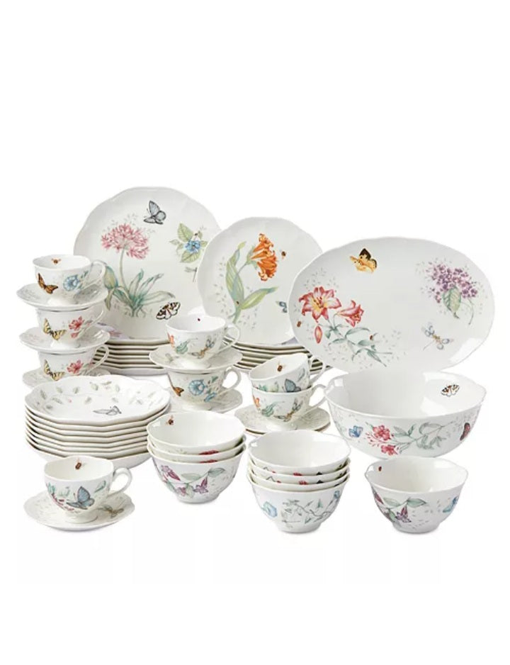 Lenox Butterfly Meadow 37 / 50 Piece Tea/Dessert Set