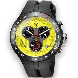 Ferrari Swiss Made Men’s Watch 150th Anniversary Yellow Dial Chronograph