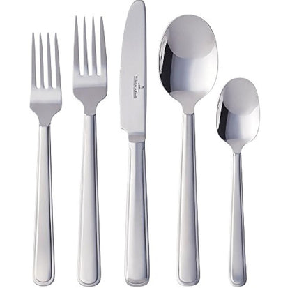 Celeste 60 Piece Flatware Set by Villeroy & Boch - 18/10 Stainless Steel - Dishwasher Safe Silverware - Service for 12